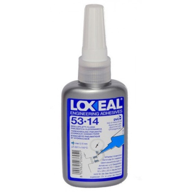 Loxeal 53-14 Уплотнительный материал для фиксации средней прочности для герметизации резьбовых соединений трубопроводов