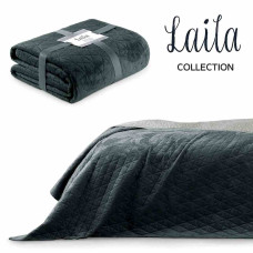 Ameliahome BEDS/AH/LAILA/GRAPHITE+SILVER/200x220