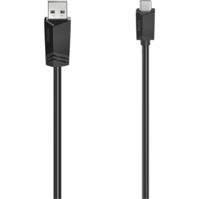 Hama USB A uz USB C Kabelis Hama 1,5 m Melns