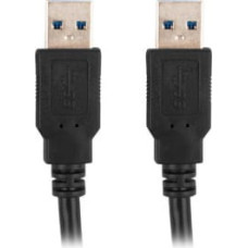 Lanberg USB Kabelis Lanberg CA-USBA-30CU-0018-BK Melns 1,8 m