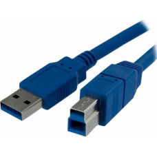 Startech USB A uz USB B Kabelis Startech USB3SAB1M            Zils