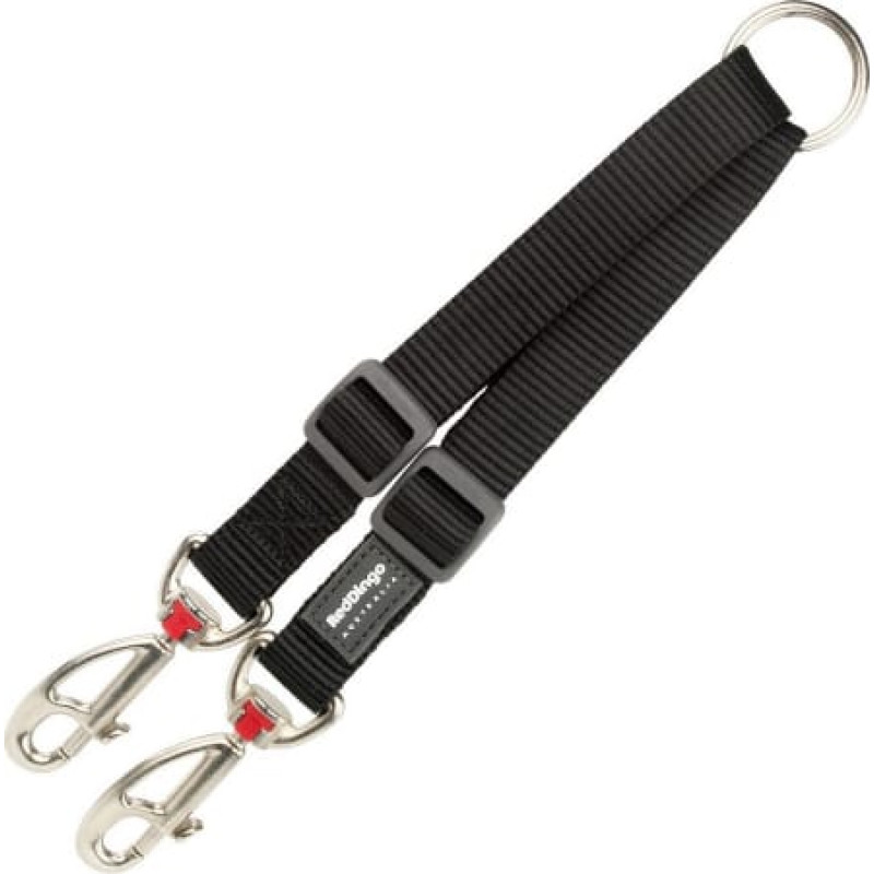 Red Dingo 2 Dog Leash Coupler Red Dingo Чёрный (1,5 x 20-26,5 cm)