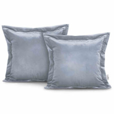 Ameliahome CUS/AH/VELVET/SILVER/SIDE/45X45*2