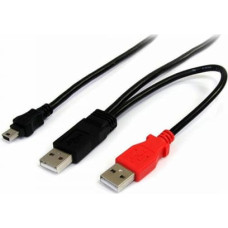 Startech USB 2.0 A uz Mini USB B Kabelis Startech USB2HABMY6           Sarkans Melns