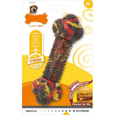 Nylabone Прорезыватель для зубов для собак Nylabone Strong Chew Bacon Сыр гамбургер Резина Размер М