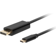 Lanberg Адаптер USB C—DisplayPort Lanberg CA-CMDP-10CU-0030-BK 3 m Чёрный