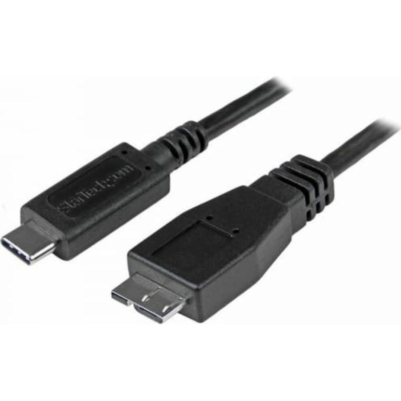 Startech Micro USB 3.0 B uz USB C Kabelis Startech USB31CUB50CM         50 cm Melns