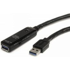 Startech USB Kabelis Startech USB3AAEXT10M         USB A Melns