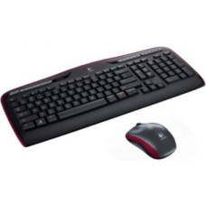 Logitech Klaviatūra un Bezvadu Pele Logitech 920-003978 Melns