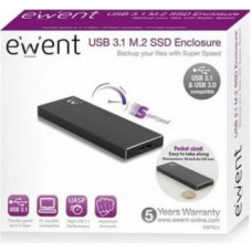 Ewent Ārējā kaste Ewent EW7023 SSD M2 USB 3.1 Alumīnijs