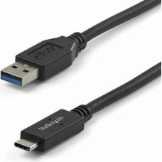 Startech USB A uz USB C Kabelis Startech USB31AC1M            Melns