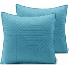 Ameliahome CUS/AH/SOFTA/AZUREBLUE+PEARLSILVER/45X45*2