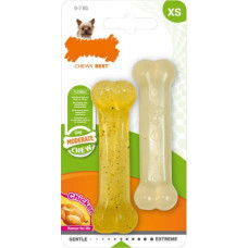Nylabone Košļājamā rotaļlieta suņiem Nylabone Moderate Chew Twin Cālis Termoplastisks XS izmērs (2 pcs)