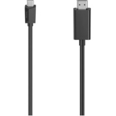 Hama USB C uz HDMI Kabelis Hama 00200718 Melns 1 m