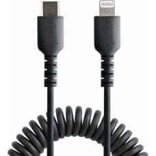 Startech USB uz Lightning Kabelis Startech RUSB2CLT50CMBC Melns 50 cm