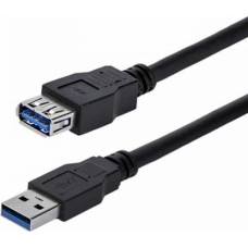Startech USB Kabelis Startech USB3SEXT1MBK         USB A Melns