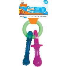 Nylabone Košļājamā rotaļlieta suņiem Nylabone Atslēgu ķēde Gaļa Siers Kucēni Bacon Neilons Termoplastisks XS izmērs