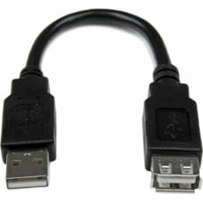Startech USB Kabelis Startech USBEXTAA6IN          USB A Melns