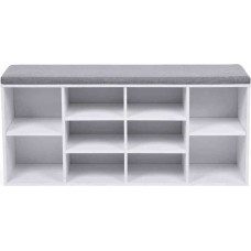 Songmics SHOECABINET/WHITE/GREY/104X30X48CM