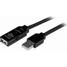 Startech USB Kabelis Startech USB2AAEXT25M         Melns