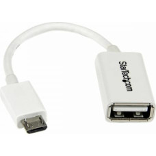 Startech Micro USB uz USB Kabelis Startech UUSBOTGW             Balts