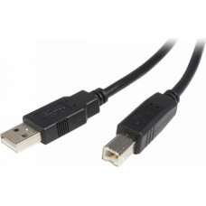 Startech USB A uz USB B Kabelis Startech USB2HAB1M            Melns