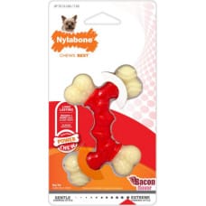 Nylabone Košļājamā rotaļlieta suņiem Nylabone Extreme Chew Dubultā Bacon M Izmērs Neilons Termoplastisks