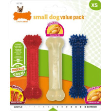 Nylabone Прорезыватель для зубов для собак Nylabone Value Pack Bacon Размер S Курица термопласт (3 pcs)