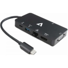 V7 USB C uz HDMI Adapteris V7 V7UC-2HDMI-BLK       Melns