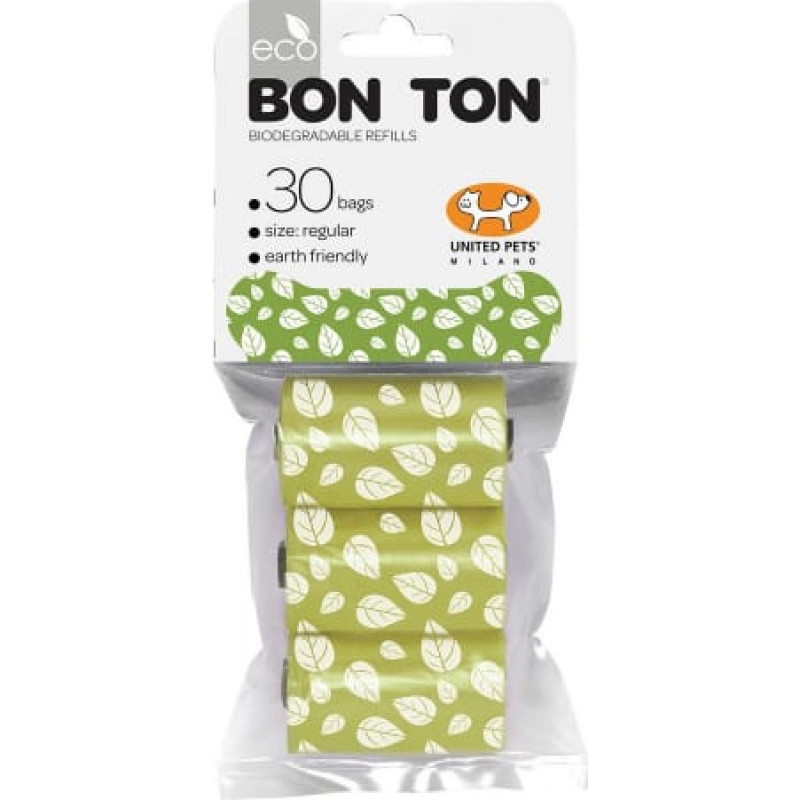 United Pets Sanitārās somas United Pets Bon Ton Nano Suns Zaļš (3 x 10 uds)