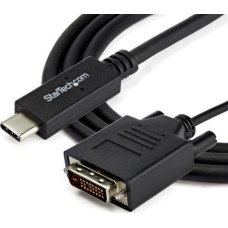 Startech USB C uz DVI Adapteris Startech CDP2DVIMM2MB Melns