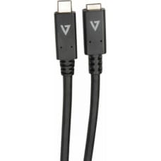 V7 Kabelis USB C V7 V7UC3EXT-2M          Melns