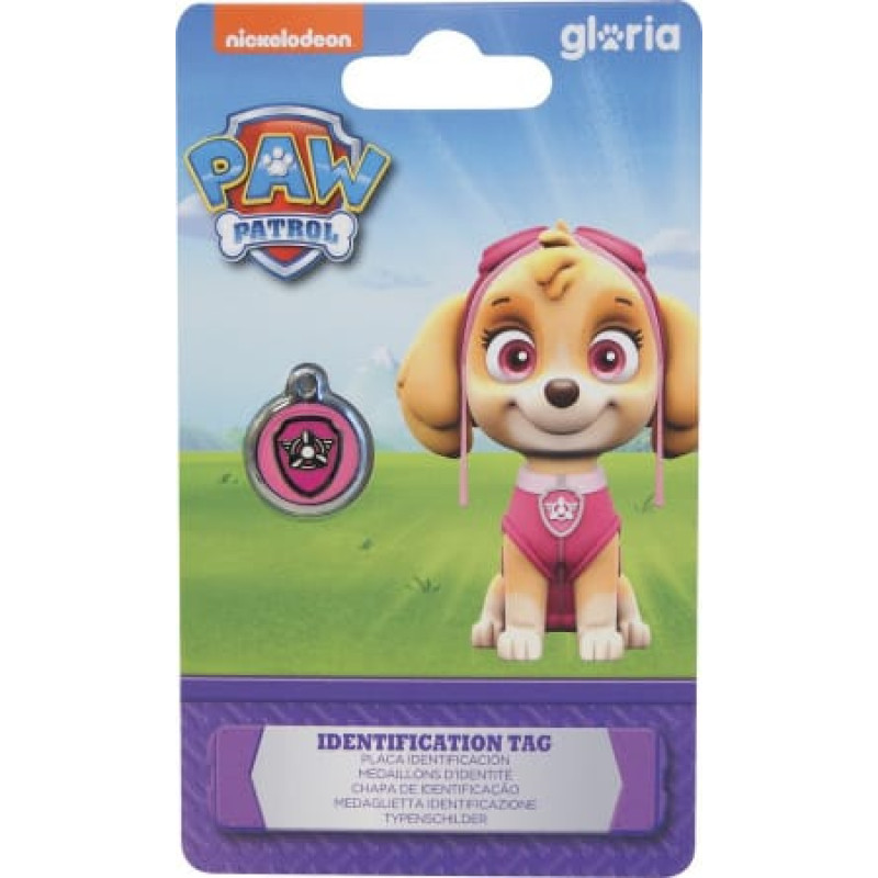 The Paw Patrol Apkakles identifikācijas plāksne The Paw Patrol Skye S Izmērs