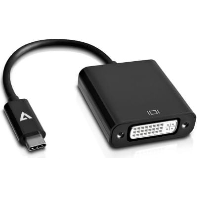 V7 USB C uz DVI Adapteris V7 V7UCDVI-BLK-1E