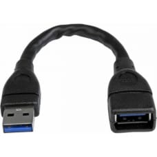 Startech USB Kabelis Startech USB3EXT6INBK         Melns