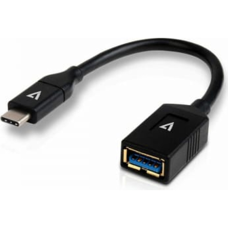 V7 USB A uz USB C Kabelis V7 V7U3C-BLK-1E         Melns