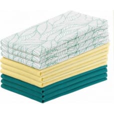 Ameliahome KIT/AH/LETTY/MIX/GRAIN/TURQS&YELLOW/9PACK/50X70