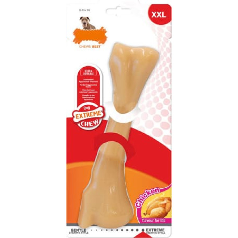 Nylabone Košļājamā rotaļlieta suņiem Nylabone Dura Chew Monster Cālis Neilons XXL izmērs