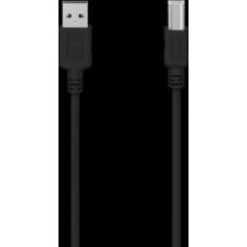 Hama Technics USB A uz USB B Kabelis Hama Technics 00300065 Pelēks (1,5 m)