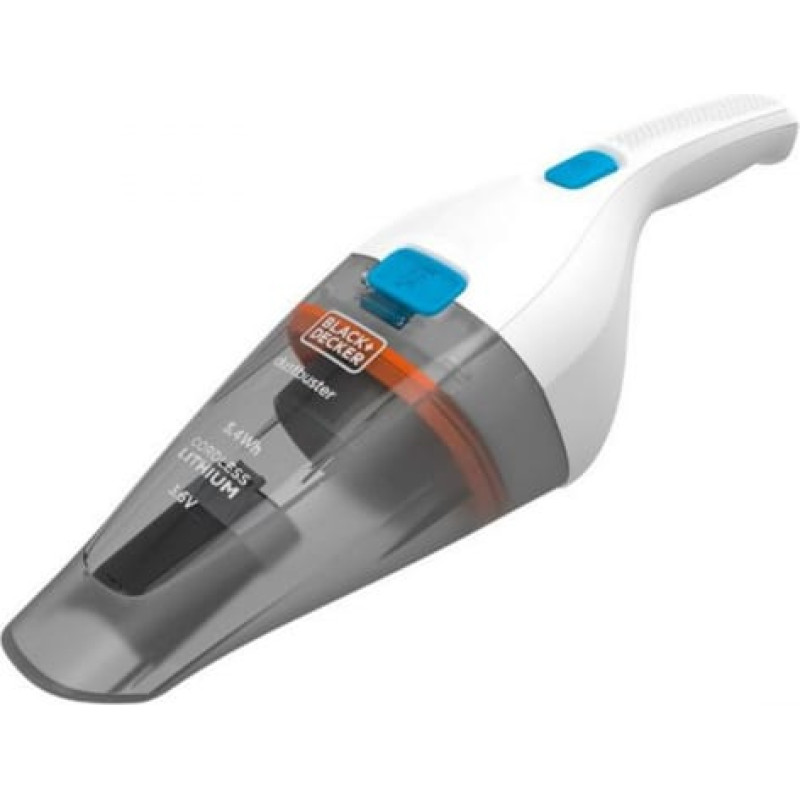 Black & Decker Ciklonisks Rokas Putekļu Sūcējs Aquolina NVC115JL-QW 0,32 L 630 l/min 3,6V 5,4 W Blanco (Atjaunots A+)