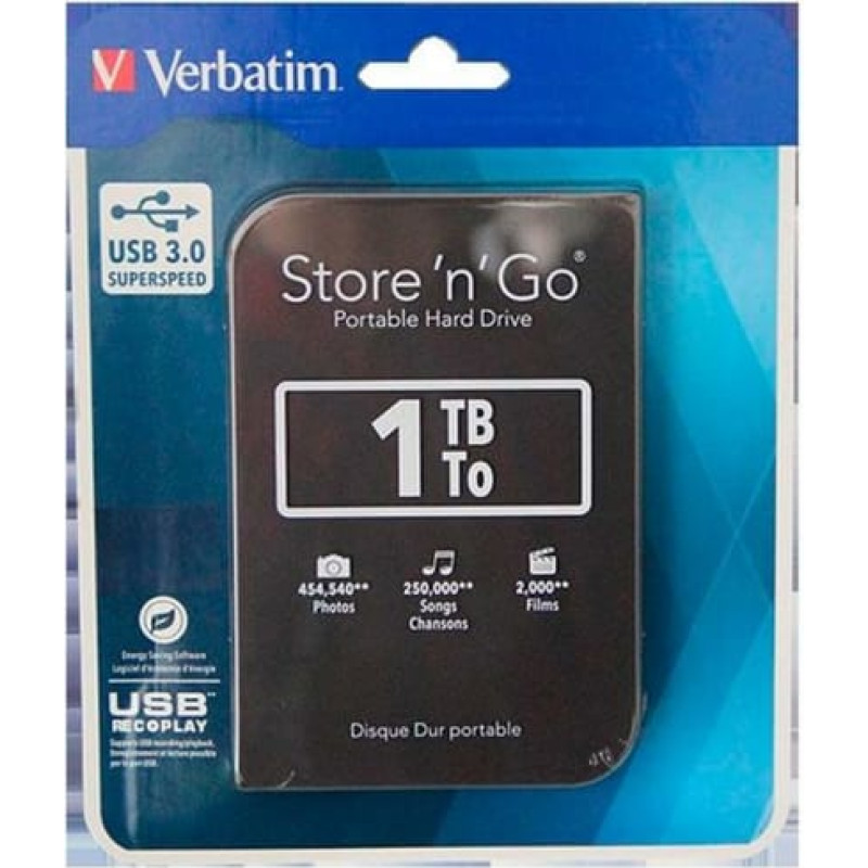 Verbatim Cietais Disks Verbatim 50466 1 TB