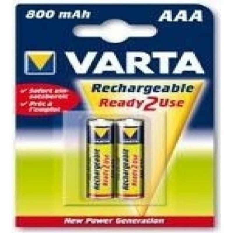 Varta Atkārtoti Uzlādējamas Baterijas Varta 220837 1,2 V 800 mAh AAA