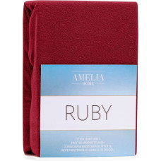 Ameliahome FITTEDFRO/AH/RUBY/D.RED26/140-160x200+30