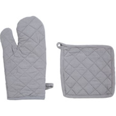 Atmosphera Oven Mitt and Potholder Set Atmosphera Серый Хлопок