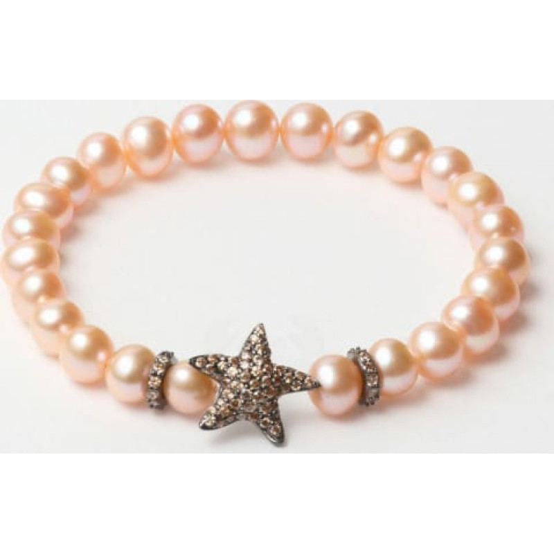 Lancaster Sieviešu Aproce Lancaster JLA-BR-STAR-4-PE Brūns Oranžs Sterling silver 16 mm