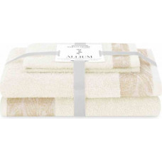 Ameliahome TOWEL/AH/ALLIUM/CREAM/SET30x50+50x90+70x130