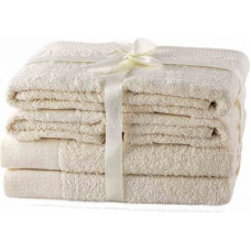 Ameliahome TOWEL/AH/AMARI/ECR/SET2*70x140+4*50x100