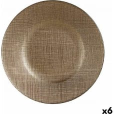 Vivalto Плоская тарелка Bronza Stikls 6 gb. (21 x 2 x 21 cm)