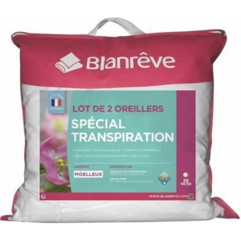 Blanreve Spilvens Blanreve Balts (60 x 60 cm) (2 gb.)