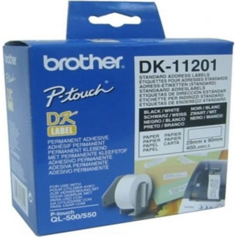 Brother Printera birkas Brother DK11201 29 x 90 mm Balts